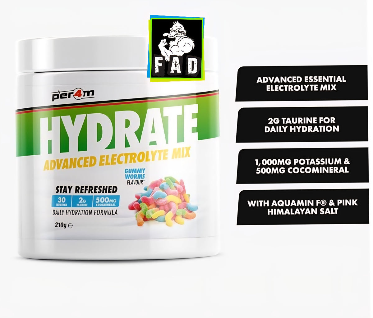 Per4m Hydrate Advanced Electrolyte Mix 30 Servings