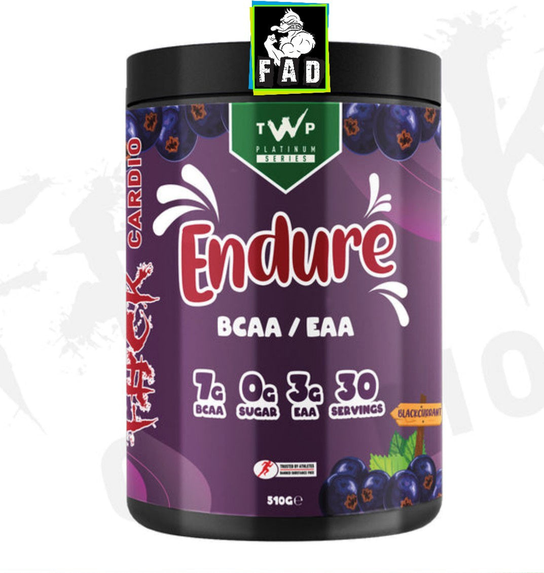 TWP Endure BCAA + EAA 510g 30 Servings - 7000mg BCAAs & 3000mg EAA for Recovery & Performance Boost