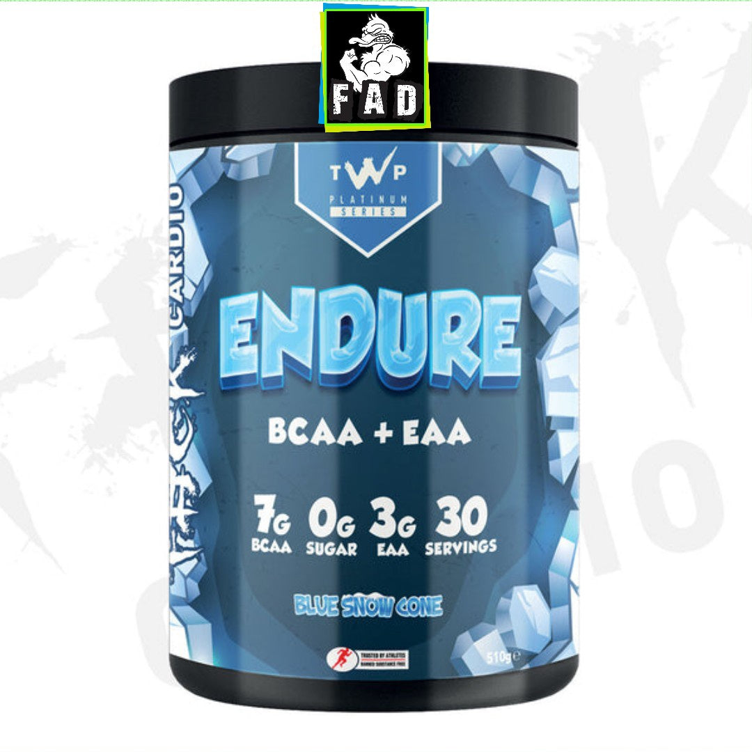TWP Endure BCAA + EAA 510g 30 Servings - 7000mg BCAAs & 3000mg EAA for Recovery & Performance Boost