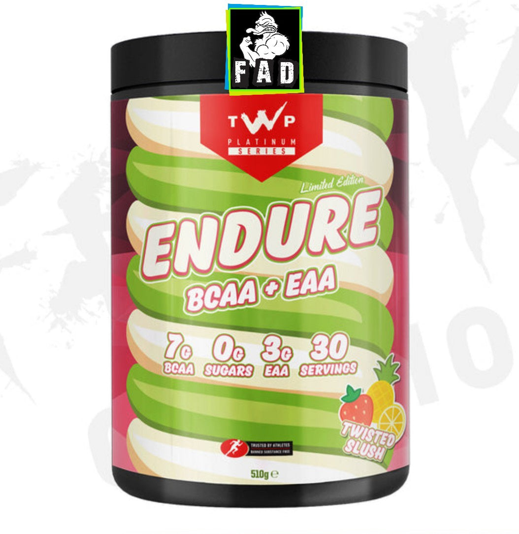 TWP Endure BCAA + EAA 510g 30 Servings - 7000mg BCAAs & 3000mg EAA for Recovery & Performance Boost