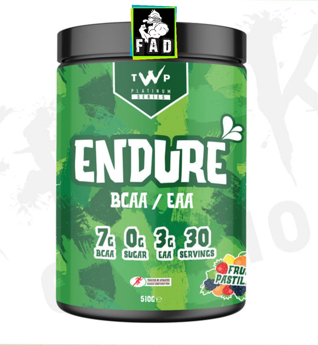 TWP Endure BCAA + EAA 510g 30 Servings - 7000mg BCAAs & 3000mg EAA for Recovery & Performance Boost