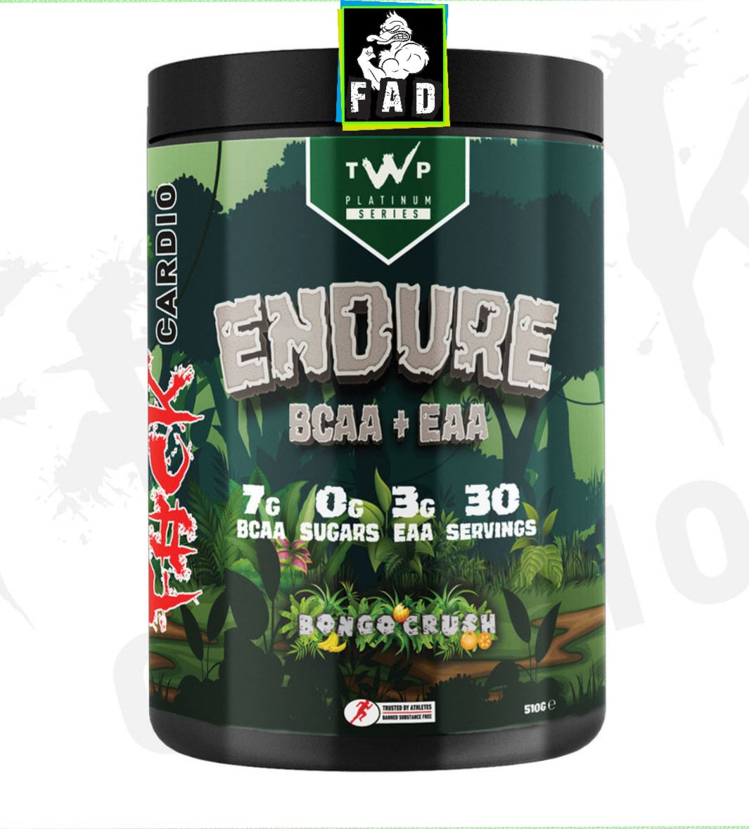TWP Endure BCAA + EAA 510g 30 Servings - 7000mg BCAAs & 3000mg EAA for Recovery & Performance Boost