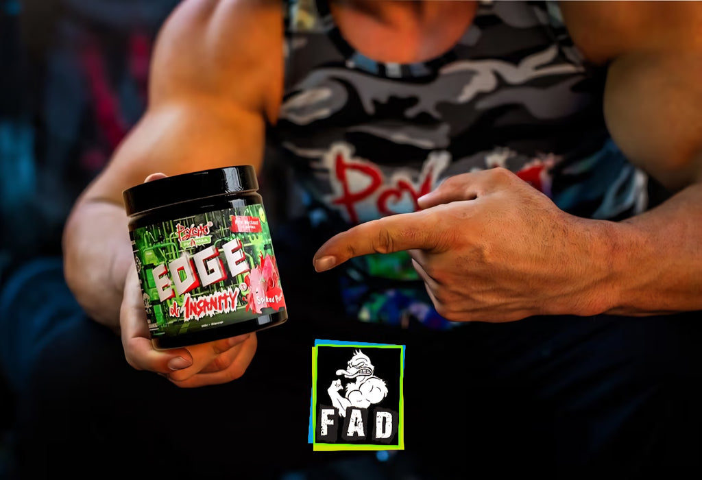 Psycho Pharma Edge Of Insanity Pre-Workout 310g - High Stim,  for Hardcore Lifters & Stim Veterans