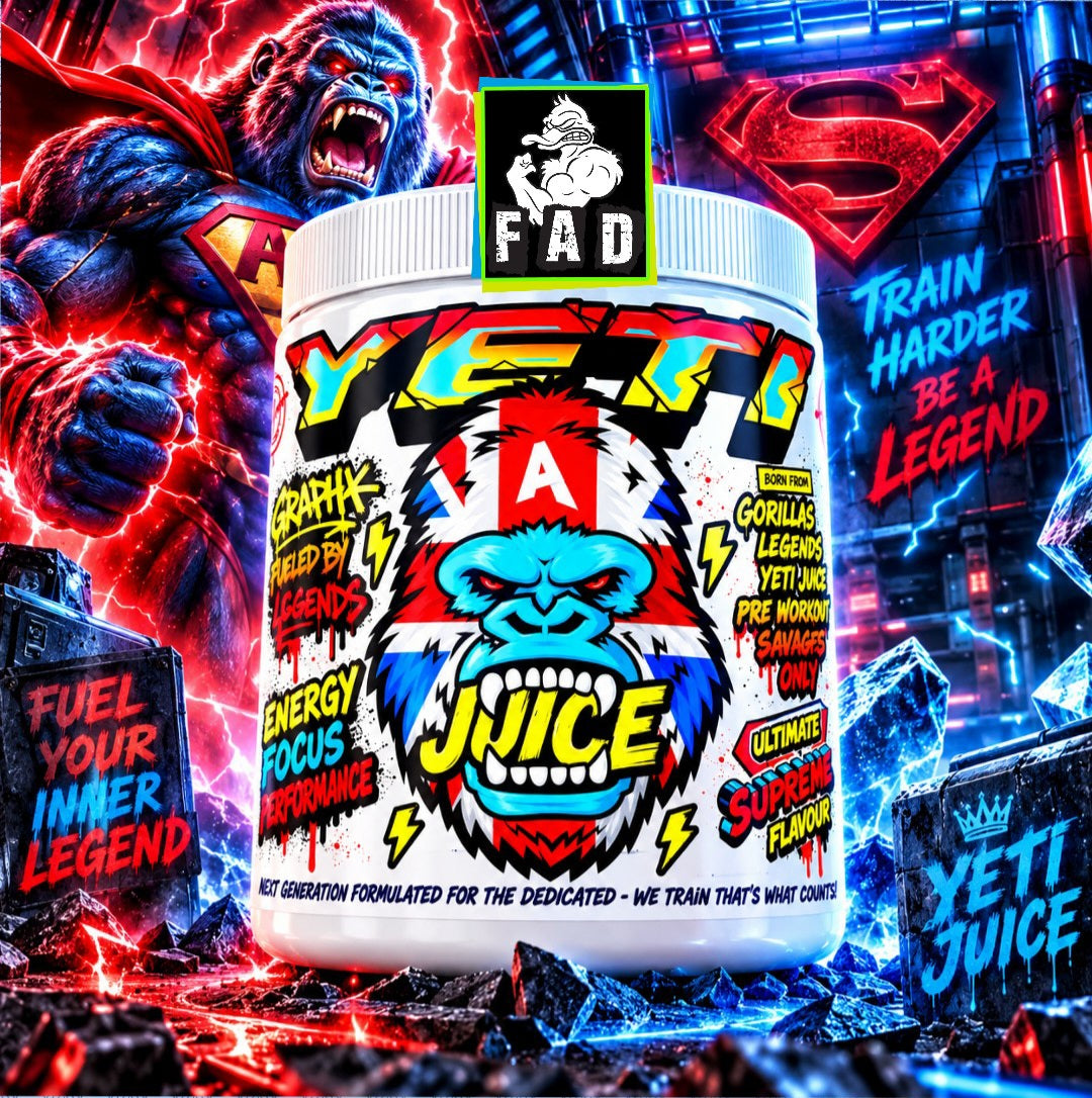 Gorilla Alpha Yeti Juice High Intensity Formula for Energy Focus and Results - 40 Servings, Absolute Energy, Enhanced Focus
