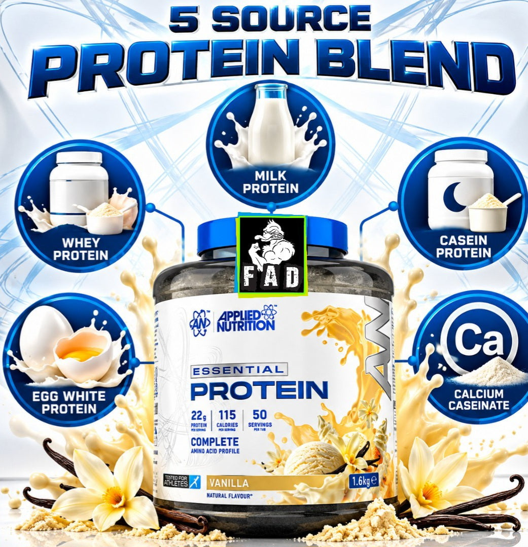 Applied Nutrition Essential Protein 1.6kg 22g Protein 50 Servings