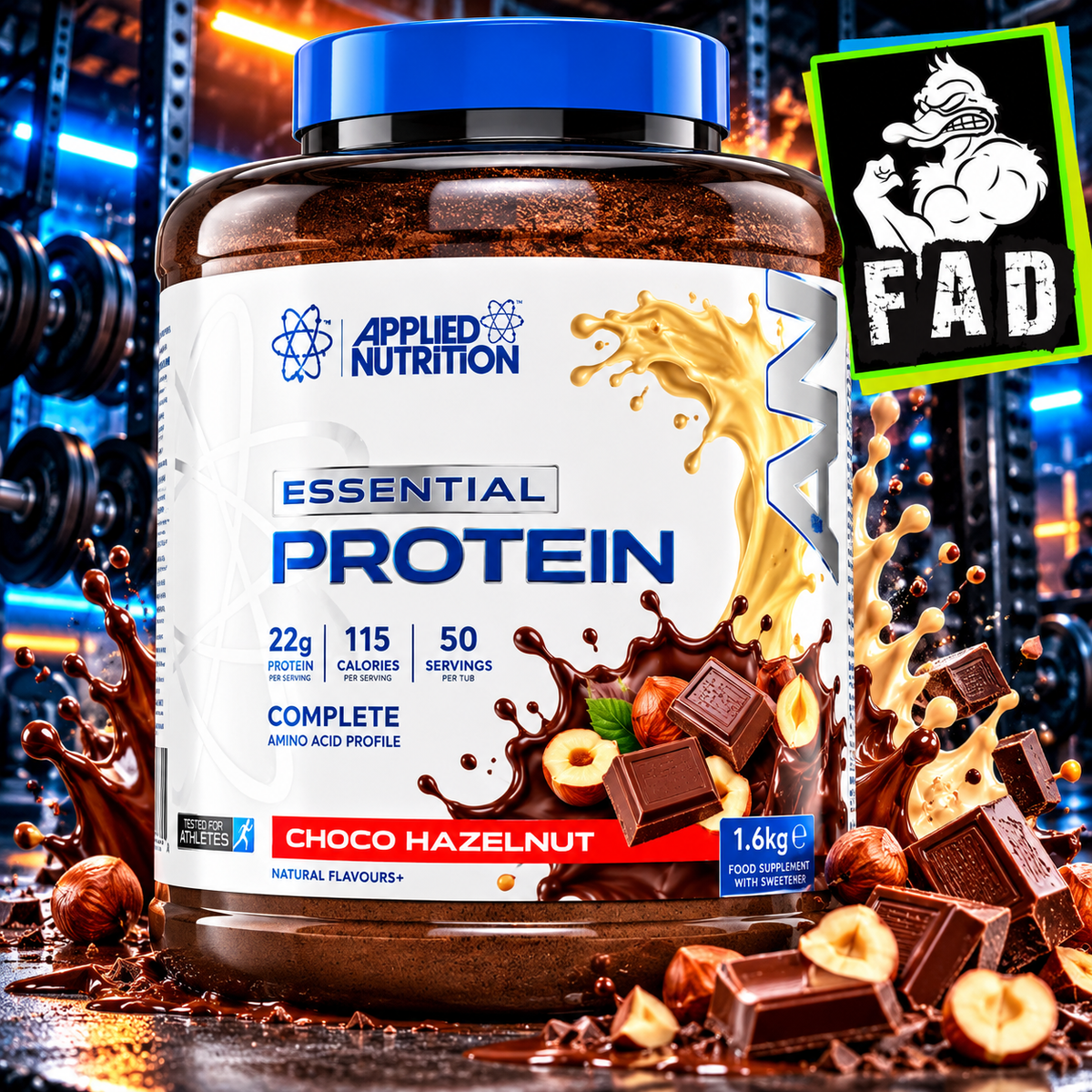 Applied Nutrition Essential Protein 1.6kg 22g Protein 50 Servings