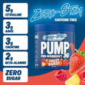 APPLIED NUTRITION PUMP 3G 375g Zero Stim CAFFEINE FREE