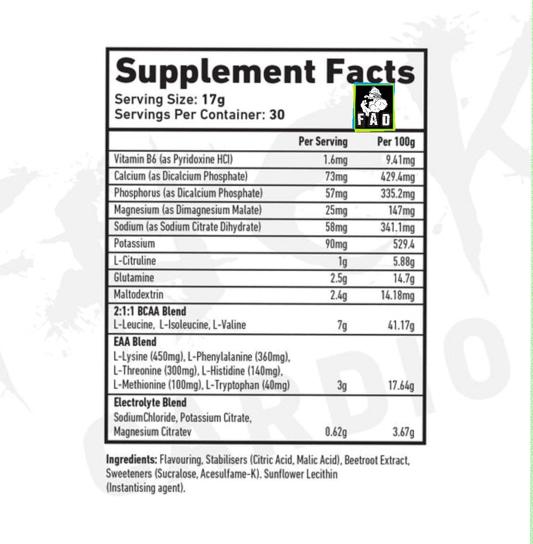 TWP Endure BCAA + EAA 510g 30 Servings - 7000mg BCAAs & 3000mg EAA for Recovery & Performance Boost