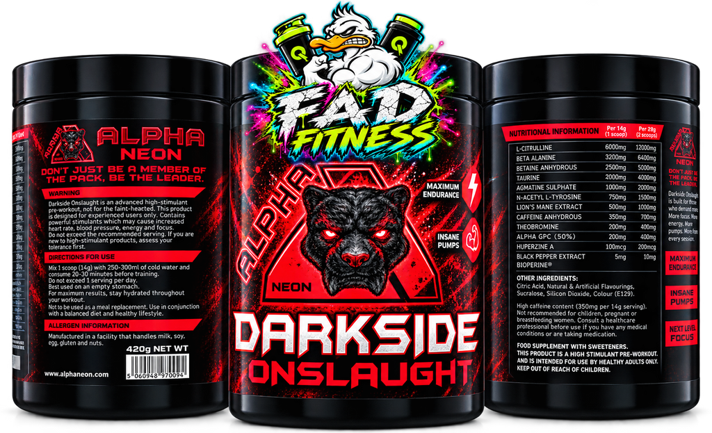 Alpha Neon Darkside Onslaught -30 Servings Maximum Endurance & Muscle Pump Supplement