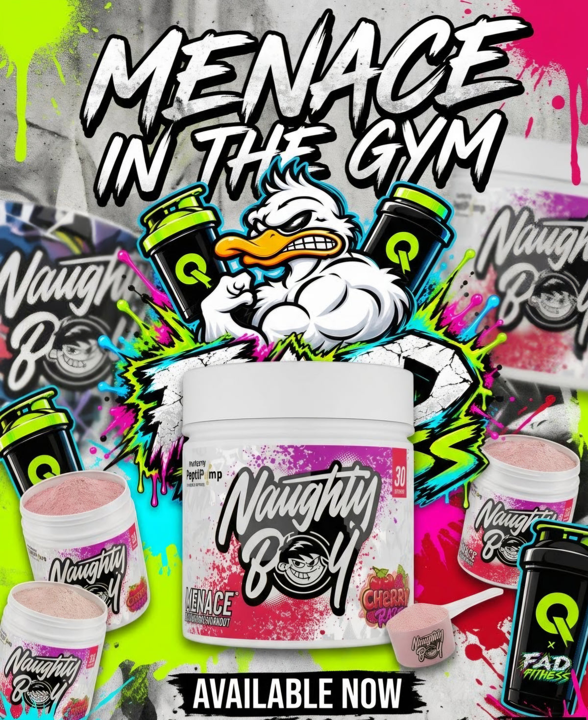 Naughty Boy Menace V2 Pre-Workout 60 Servings